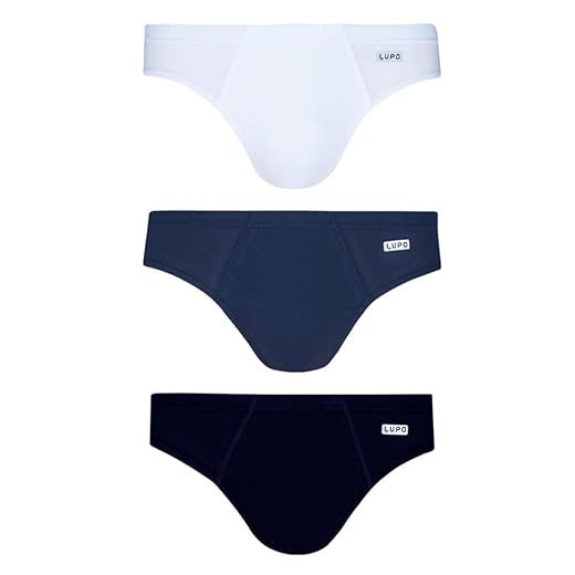 Kit 3 Cuecas Slip, Lupo, Masculino