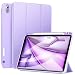 Ztotop Case for iPad Pro 11 Inch 2018 with Pencil Holder- Lightweight Soft TPU Back Cover and Trifold Stand with Auto Sleep/Wake,Support 2nd Gen iPad Pencil Charging,Purple
