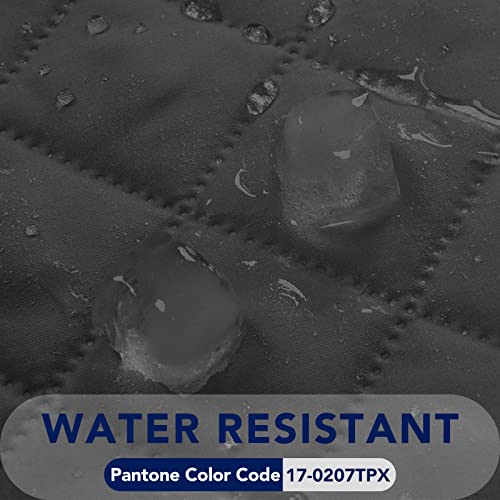 Image of PureFit Reversible Quilted Sofa Cover, Water Resistant Slipcover Furniture Protector, Washable Couch Cover with Non Slip and Elastic Straps for Kids, Dogs, Pets (Oversized Recliner, Dark Gray /Beige)