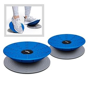 OPTP Dynamic Duo Balance & Stability Trainers (Pair) – Balance Trainer Set for Core Strength, Foot and Ankle Strengthening Equipment, Injury Recovery, Physical Therapy and Rehab Exercise – Includes Slip-Resistant Base