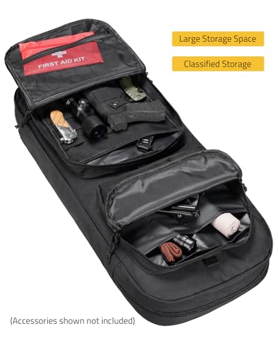 CVLIFE 30" 34" Soft Rifle Case Gun Backpack, Double Rifle Backpack Gun Bag Gun Case Covert Bug Out Bag, with Lockable Zipper for Hunting Shooting - Image 4