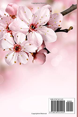 Cherry Blossom Notebook: Cute pink Cherry Blossom Design Cover Notebook for Her - Image 2