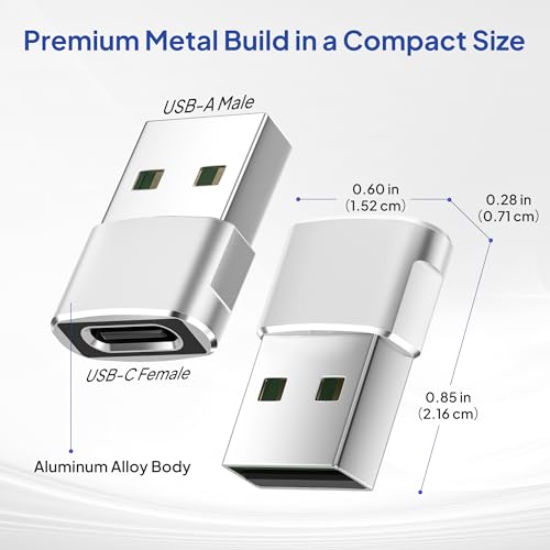 Image of Elebase for Samsung Galaxy Tab S10 Adapter,USB to USB C Adaptor 4Pack,Type C Female to A Male Cable Converter for Tab S9 S8 A9 A8 Lite,S25 S24 S23 S22,Note 20 10 9 8,A55 A54 A35 A34 A23 A25 A15 A14 5G