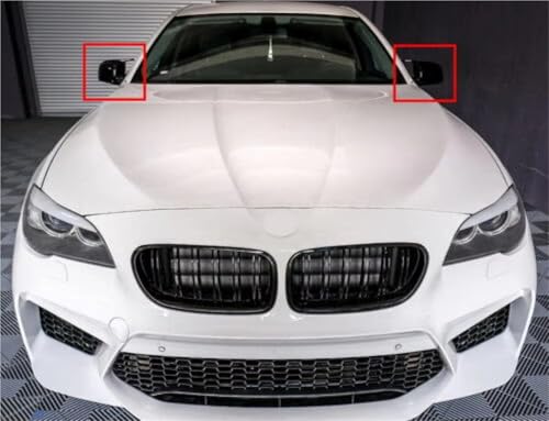 Coques rétroviseurs latéraux BMW F10 F11 Série 5 Berline 2011-2013 capuchon noir - 6