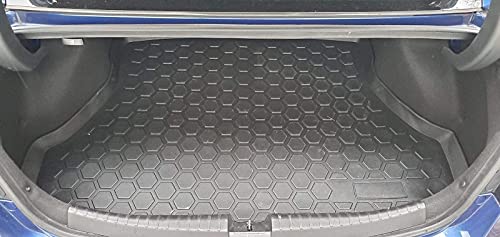 Eaccessories Ea Cargo Liner - Trunk Mat For Acura Ilx 2013-2022 Sedan – Weather-Resistant Trunk Mats For Cars With Raised Lip – Non-Slip Car Trunk Mat Rubber – Easy To Install – Laser Pre-Cut Design #TOP1