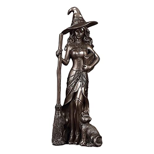 Statue de sorcière pentacle 3D perfk figurine sorcellerie art déco retro - 4