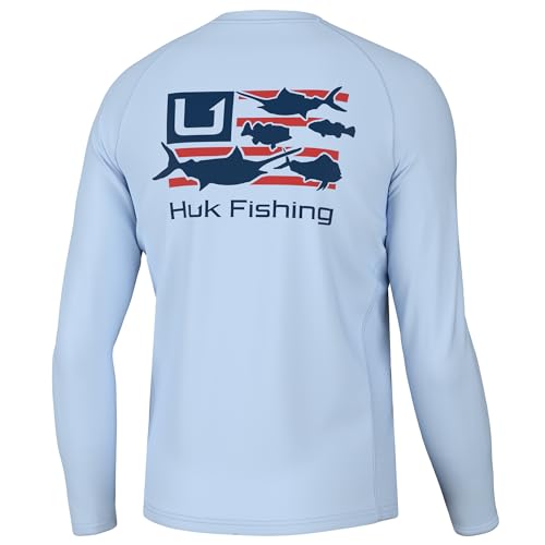 HUK Men's Pursuit Pattern, Sun Protecting Fishing Shirt4