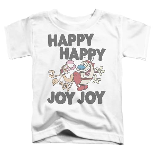 Popfunk Ren and Stimpy Happy Happy Joy Joy Kids T Shirt for Youth Toddler Boys and Girls2