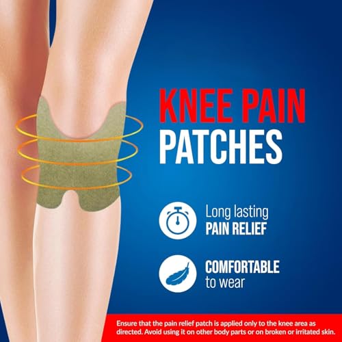 Image of Herbal Knee Pain Relief Patches Arthritis Inflammation Patch Sticker | Instant Relief from Knee Pain | Joint Knee Pain Relief Products Natural Wormwood Extract Patch for Knee (20 Pieces) CHEMIMOSO Multifunctional Cleaning (White, Pack of 1)