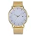 Produktbild COOKDATE Fashion Damen Armbanduhr Suede Analog Quarz mit Leder Armband Kreativ Geprägt Meridian Student Mesh Gürtel Student Mesh Gürtel Kalender F 38173