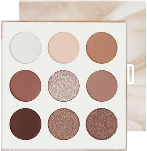 Neutral Eyeshadow Palette 9 Colors Nude Brown