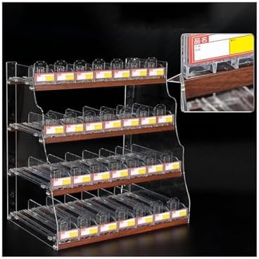 Store Display Rack Wall Mounted Storage Rack Supermarket Convenience Store Automatic Cigarette Rack Space Saving Assembled Display Cabinet,Cigarette Display Rack Shelf for Stores, Acrylic Ci image 4