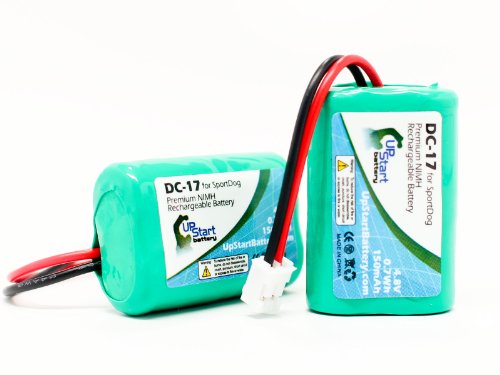 2X Pack - DC-17 Battery for SD-400, SD-800, FR200 Dog Training Collars (150mAh, 4.8V, NI-MH)