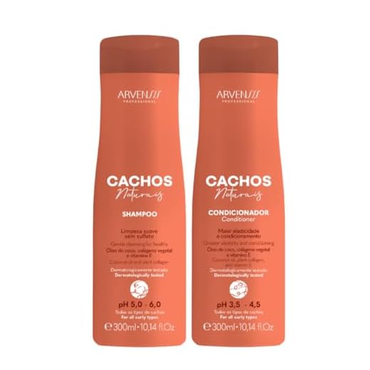 Arvensis Vegan Professional, Kit Shampoo E Condicionador Cachos Naturais Arvensis 300ml