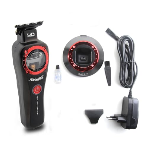 Macchina per il taglio dei capelli LIM HAIR TRIMLIM 15k DEVOURER per professionisti qualificati. Finiture, contorni e disegni. Motore VECTOR fino a 15.000 giri/min, batteria al litio, effetto zero