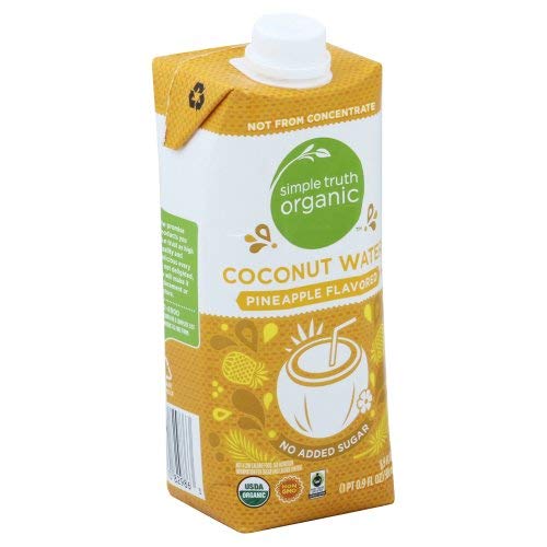 Simple Truth Organic Pineapple Flavored Coconut Water 16 oz (Pack of 6)
