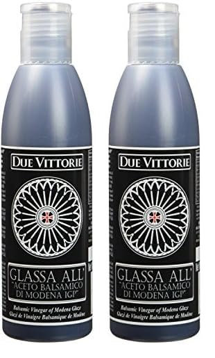 DUE VITTORIE Crème de Vinaigre Balsamique Glaze 250 g (Lot de 2)