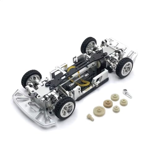 RC�t���[���V���[�V For Wltoys 284131 K969 K979 K989 K999 P929 P939 1/28 ���^���V���[�V�t���[���Z�b�g RC�J�[�A�b�v�O���[�h�A�N�Z�T���[(Silver)
