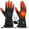 Heated Gloves for Men Women Rechargeable, Electric Heated Hand Warm Winter Ski Gloves with 7.4V Battery 22.2WH, Touchscreen,Waterproof for Fishing Driving Cycling Skiing Camping Typing Hiking