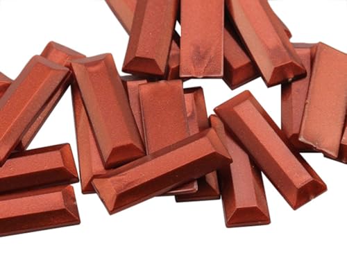 (Solid .S02) - 22x7mm Solid .S02 Flat Back Baguette Acrylic Jewels High Quality Pro Grade - 40 Pieces