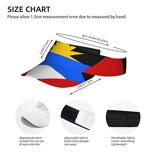 Image of Cute Funny Flag Hat Women Men Adjustable Flag Sport Sun Visor Hat Summer Fashion Sun Cap Beach Flag Hat