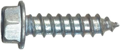 Hillman 10 in. x 2 in. L Slotted Hex Washer Head Zinc-Plated Steel Sheet Metal Screws 100 1 pk