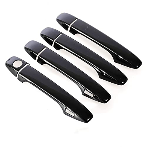 Coussin couverture poignée porte voiture noir brillant Toyota Axio 2015 2016 accessoires auto