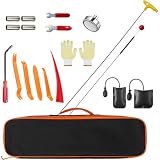Suplong 22PCS Auto Notfallset Automotive Professioneller Werkzeugsatz Auto Demontage Werkzeug mit Luft Keil Tasche Werkzeugsatz für die Demontage von PKW und LKW