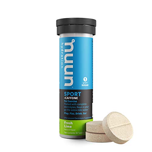 Nuun Energy: Fresh Lime Electrolyte +Caffeine Drink Tablets (6 Tubes Of 10 Tabs)6 #TOP1