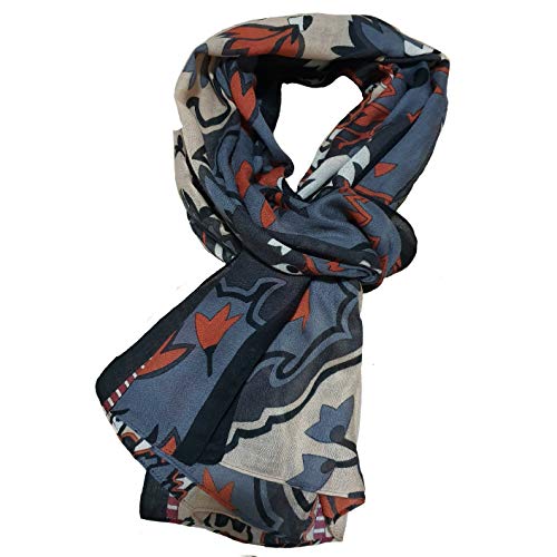 A.Wave A. Wave - Bufanda lisa de lana de cachemir con borlas y extremos a cuadros