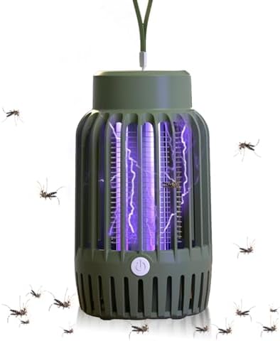 Mückenschutz, Mückenlampe mit 1200mah Akku, 2 IN 1 Insektenvernichter