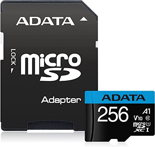 Transferencia rápida de 100MB/s con microSDXC ADATA Premier de 256GB UHS-I 4