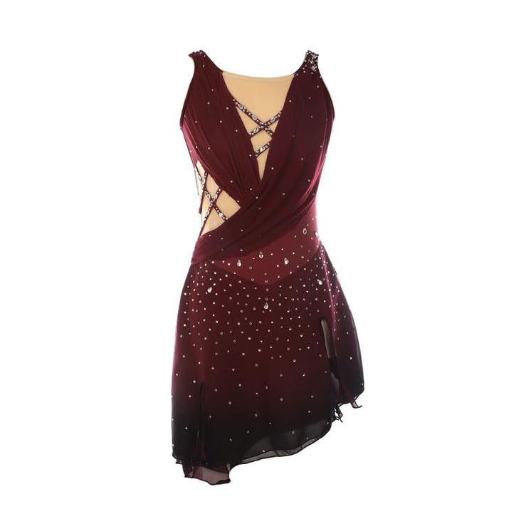 Robe de patinage à roulettes pour filles et femmes avec jupe asymétrique