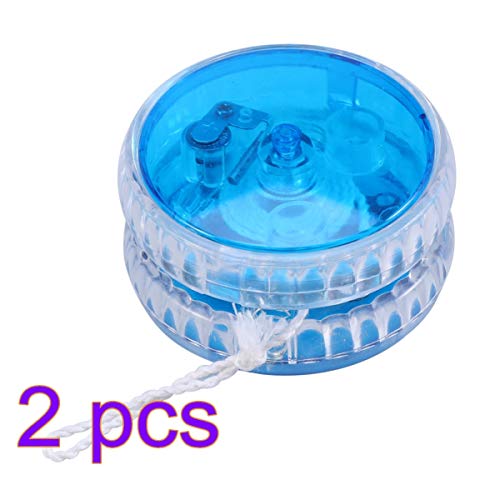 Toyvian yoyo Illumina la Palla di Fuoco transaxle yoyo con Stringa di luci a LED per la Festa di Natale di Compleanno favorisce i premi 2 Pezzi