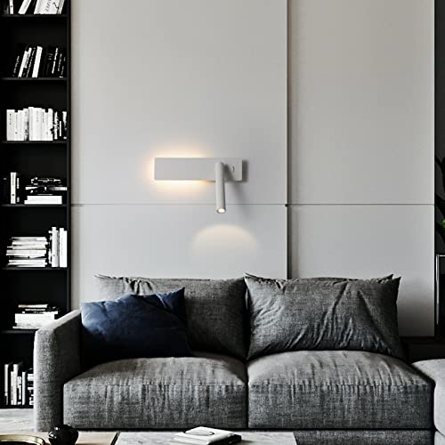 Rotación de ángulo de 360° en lámpara de pared LED con interruptor independiente 6