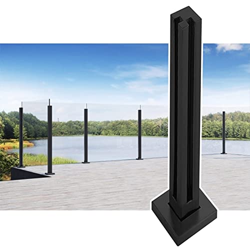 Support de garde-corps poteau angle métal réglable 85 110 cm - 2