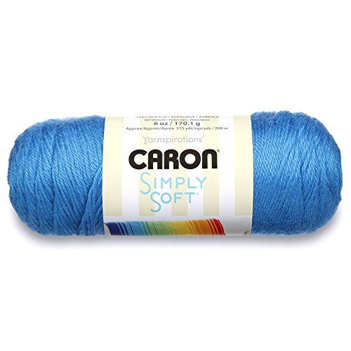 Image of Caron Simply Soft Party Solids Yarn, Gauge 4 Medium Worsted, - 6 oz - Cobalt Blue