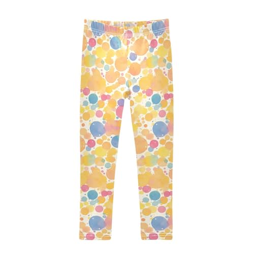 KLL Watercolor Toddler Girls Legging Stretch High Waisted Yoga Pants Gym