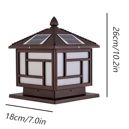 Puerta solar impermeable IP65 con luces de pilares antilluvia 4