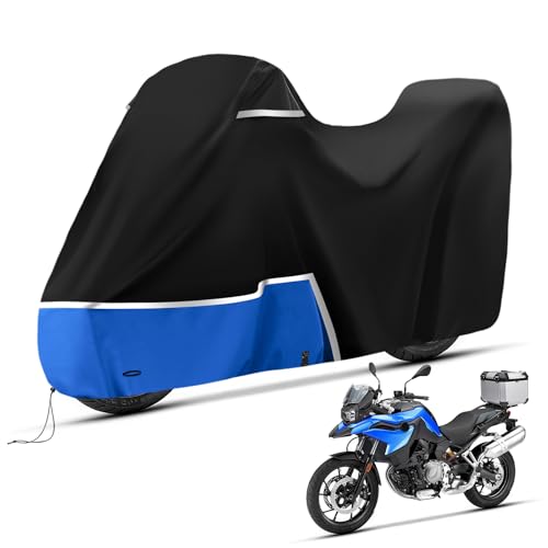 Pokrowiec na motocykl Adventure dla BMW r1200gs r1250gs r1300gs i f650gs f750gs f850 gs (z bagażnikiem) 420D tkanina Oxford, wodoszczelna, odporna na rozdarcie, plandeka na motocykl do użytku na