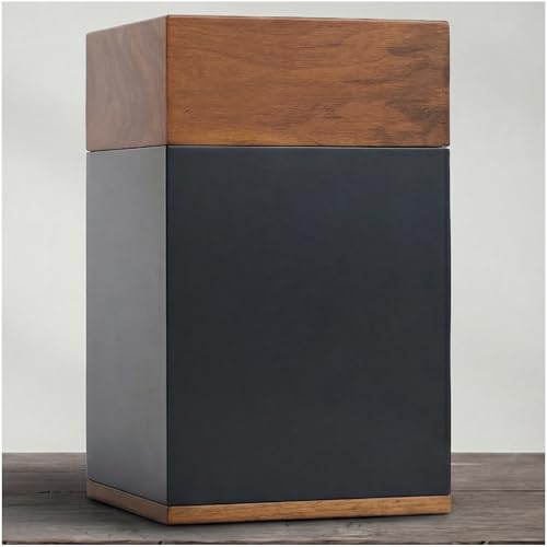 AspenStudio Black Walnut Wooden Cremation Urn for Adult Human Ashes Handcrafted Urn by Aspen Studio by Aspen Studio - Used condition - US$49.12