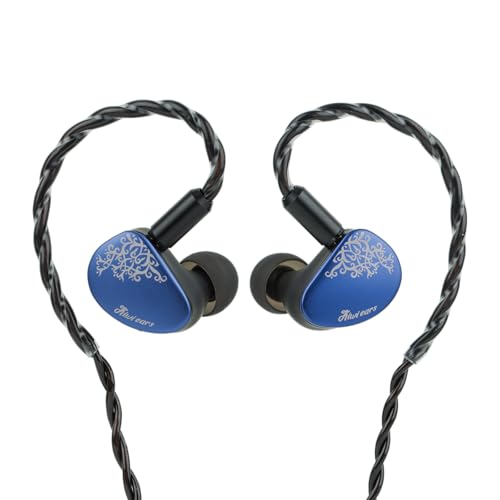 HIFIXAUDIO Kiwi Ears Cadenza II In-Ear-Monitor, 10 mm Titanium Dynamic Driver IEM Kopfhörer mit KARS 2.0 für präzise Klangbalance – CNC-Aluminium-Panel mit abnehmbarem 2-poligem Kabel für Musiker