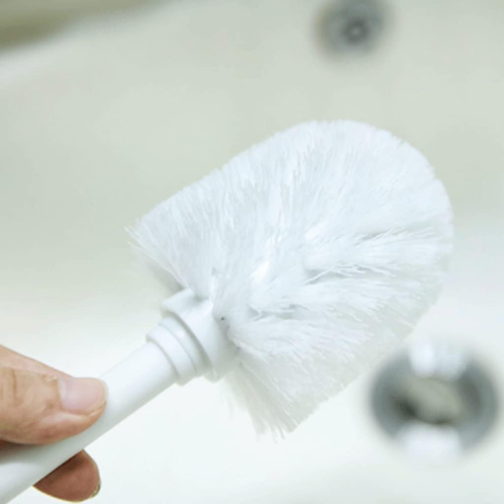 Toilet Brush,Toilet Bowl Brush Holder Set,Toilet Brush Covered Brush Toilet Brushes Practical Floor-Standing Toilet Brush Lovely Toilet Bowl Brush with Stainless Steel Holder Space-Saving