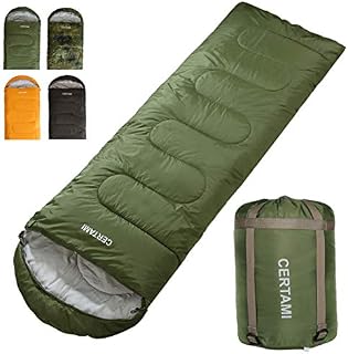 CER TAMI Sleeping Bag for Adults, Girls & Boys, Lightweight Waterproof Compact, Great