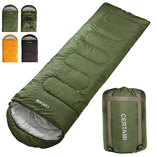 CER TAMI Sleeping Bag for Adults, Girls & Boys, Lightweight Waterproof Compact, Great