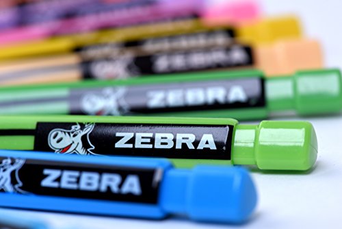 Zebra Cadoozles Starters Colored Mechanical Pencil, 2.0Mm Point Size, Assorted Colors, 12-Count #TOP2