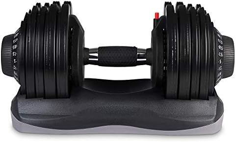 MuscleSquad Pair of 32.5kg Adjustable Dumbbell - 12 in 1 Dumbbell - 5kg to 32.5kg (Pair of Dumbbells)