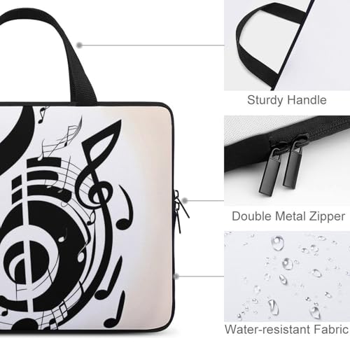 Housse ordinateur 15 pouces musique contre rayures et chocs de transport - 3