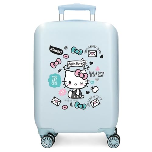 Hello Kitty, Bleu Clair, 33cm x 50cm x 20cm, Petite Valise