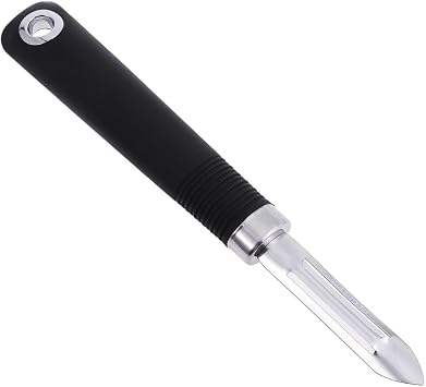 Yardwe Multifunctional Stainless Steel Peeler Non Swivel Vegetable Peeler for Kitchen Use with Hanging Hole for Easy Storage - Ideal for Potatoes Carrots Apples and More